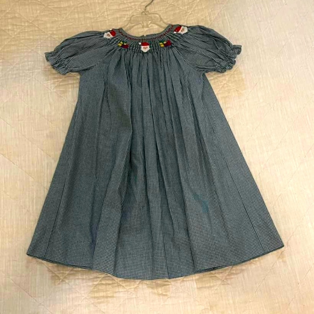 3t Christmas smock dress